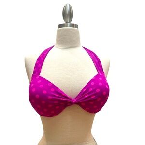 Apt. 9 Pink Polka Dot Bikini Top